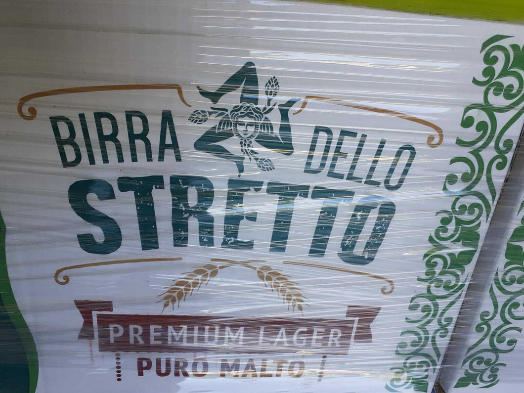 BIRRA DELLO STRETTO PREMIUM LAGER PURO MALTO MESSINA SICILIA 12BOTTIGLIE DA 33CL