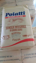 Carica l&#39;immagine nel visualizzatore di Gallery, NUOVA FARINA POIATTI INTEGRALE  DI POIATTI KG.1 X 10 GRANO DURO DI SICILIA
