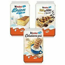 Carica l&#39;immagine nel visualizzatore di Gallery, Kinder Brioche: Brioss Classica; Colazione Piu&#39; Classico; PanECioc Classico 3X10

