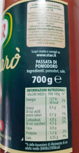 Carica l&#39;immagine nel visualizzatore di Gallery, 12 BOTTIGLIE PASSATA DI POMODORO PUMMARO&#39; STAR  DA 700 GR  100% ITALIANO
