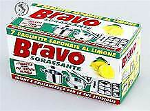 Carica l&#39;immagine nel visualizzatore di Gallery, PAGLIETTE SPUGNE SAPONATE AL LIMONE SGRASSANTI BRAVO 12 PACCHI DA 7 PEZZI TOT.84
