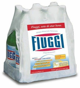 ACQUA FIUGGI VETRO 1 LITRO LT. X 6 BOTTIGLIE DIURETICA PER I RENI DALLE TERME
