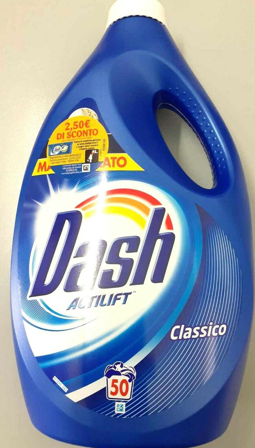 2 Dash ACTILIF Detersivo Liquido 50+50Lav LT2,75 +2,75 LT 5,50 TOT.PROFESS.100M.