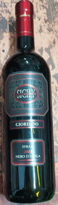 Vino rosso GIORDANO COLLECTION SYRAH NERO D'AVOLA 2013 cl 75