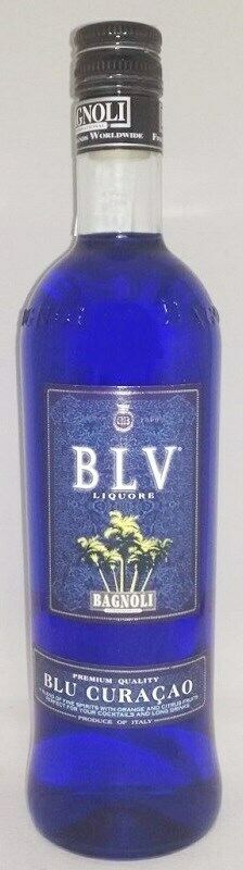 Liquore Blue Curacao bagnoli CL 70 + 2 BICCHIERI AVERNA OMAGGIO