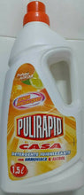 Carica l&#39;immagine nel visualizzatore di Gallery, PULIRAPID DETERGENTE PAVIMENTI CASA IGIENIZZANTE disinfettant.AMMONIACA E ALCOOL
