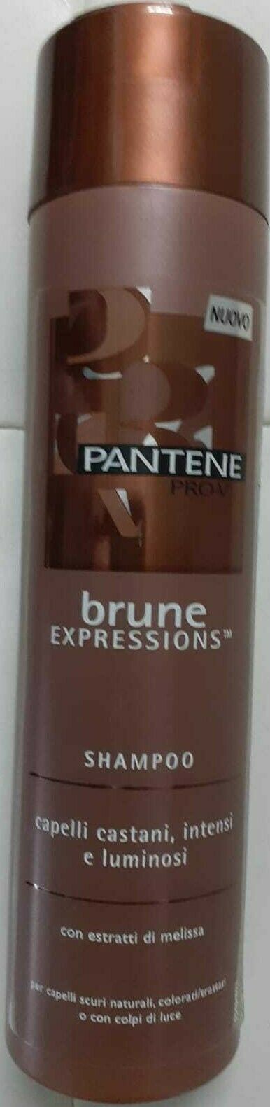 Shampoo Pantene brune expressions ml. 250  BOTT. CAP.CASTANI INTENSI E LUMIN.