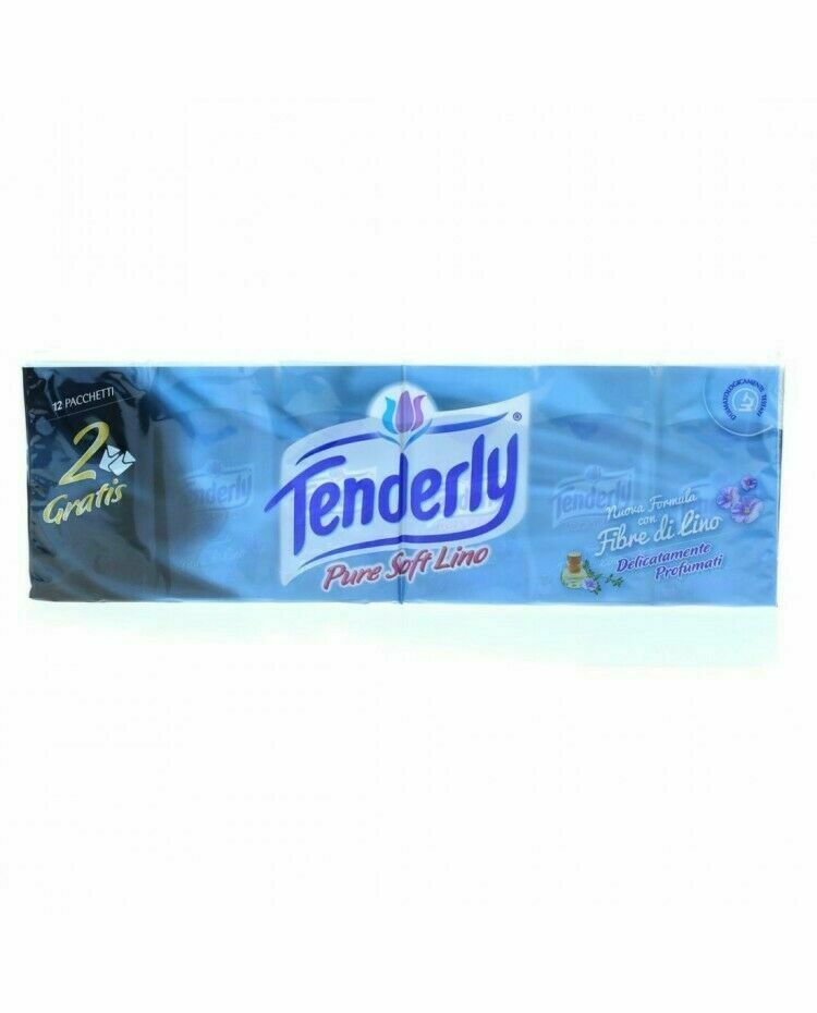 fazzoletti Tenderly pure soft lino profumati 12 pz x 5 confezioni