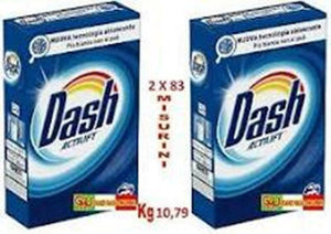 2 FustonI DASH Classico deters in polvere per lavatrice 79 lavaggi Misur SBIANCA