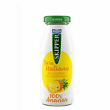 SKIPPER ANANAS CL20X24 BOTTIGLIETTE VETRO SUCCO DI FRUTTA GUSTO PESCA ITALIANO