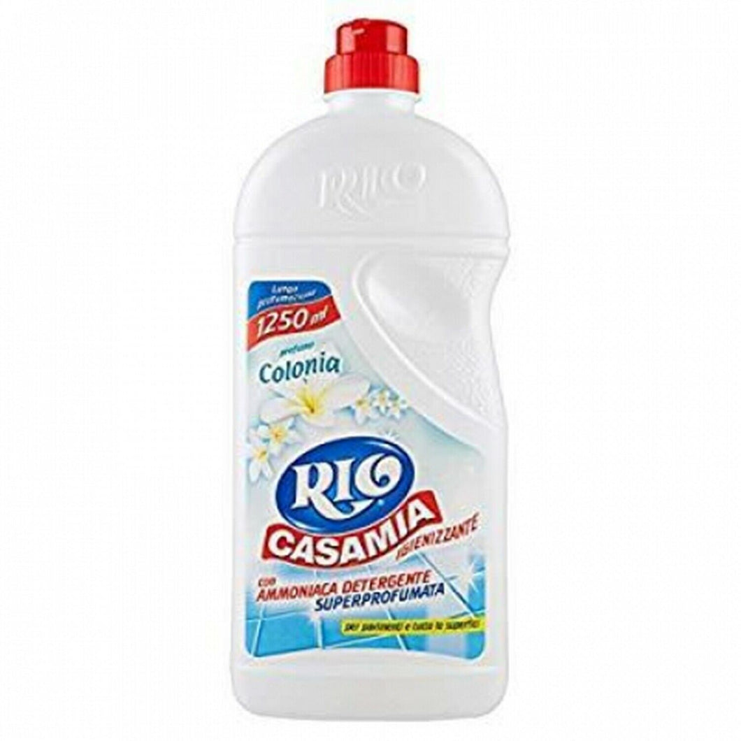 Rio Casa Mia con ammoniaca profumo colonia lt 1.25 x 6 BOTTIGLIE TOTALE LT 7,50