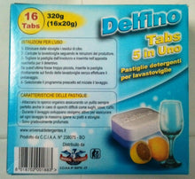 Carica l'immagine nel visualizzatore di Gallery, Tabs Delfino per stoviglie 16 tabsx 20 gr. x 6 confezioni
