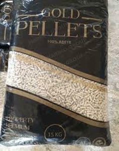 100%Pellet ENplus A1 IT 395 GOLD 15 kg IN SACCHI AMERICAN QUALITY