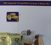 Carica l&#39;immagine nel visualizzatore di Gallery, 100 Capsule Cialde compatibili Lavazza a modo mio CAFFE&#39; SARACENO GUSTO INTENSO
