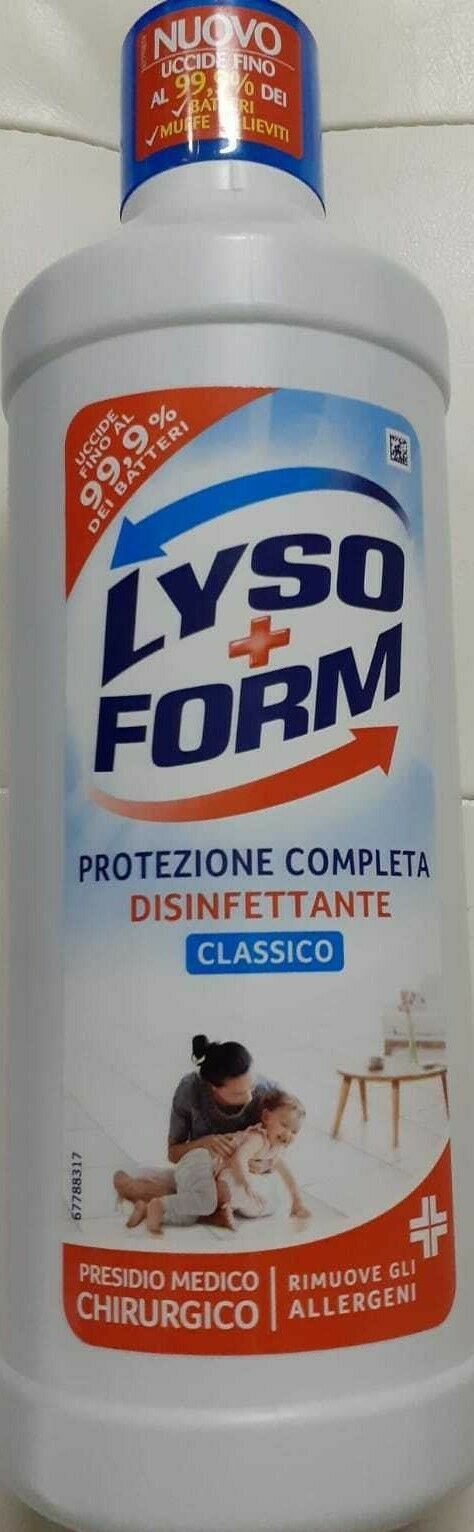 Lysoform Disinfettante Casa lt 1,250 -CLASSICO uccide 100 x 100 batteri X10 BOTT