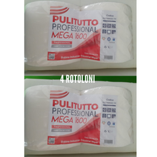 Carica l&#39;immagine nel visualizzatore di Gallery, 4  Rotoloni MEGA di Carta 4x800 strappi Bobine Asciuga tutto mani pura cellulosa
