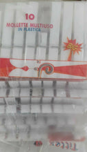 Carica l&#39;immagine nel visualizzatore di Gallery, MOLLETTE BUCATO PINZE ANTIRUGGINE IN PLASTICA STENDI BIANCHERIA 10 pezzi x 6 -60
