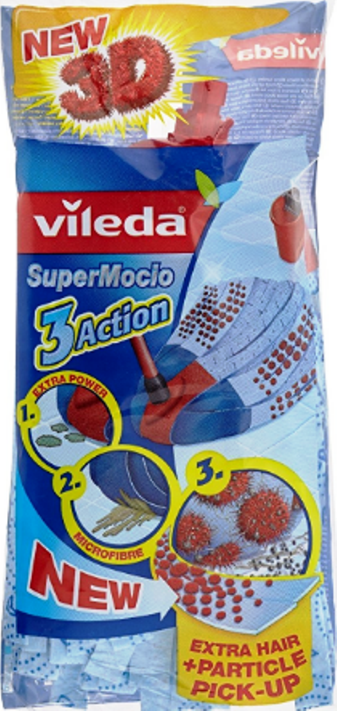 Mop Vileda Supermocio 3action x 6 pezzi
