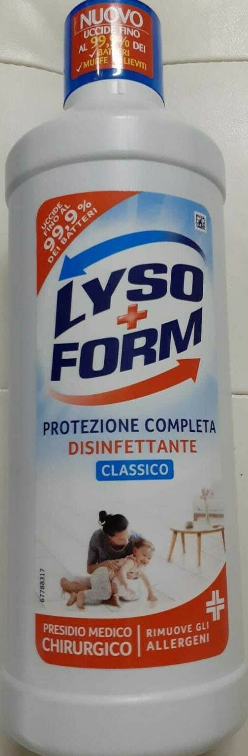 Lysoform Disinfettante Casa lt 1,250 -CLASSICO uccide 100 x 100 batteri X10 BOTT