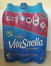 Vitasnella Acqua Oligominerale Naturale 1.5L (Confezione da 6) BOTTIG.X 25 CASSE