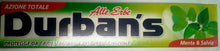 Carica l&#39;immagine nel visualizzatore di Gallery, Dentifricio Durban&#39;s alle erbe menta e salvia ml. 75 x 12 pezzi
