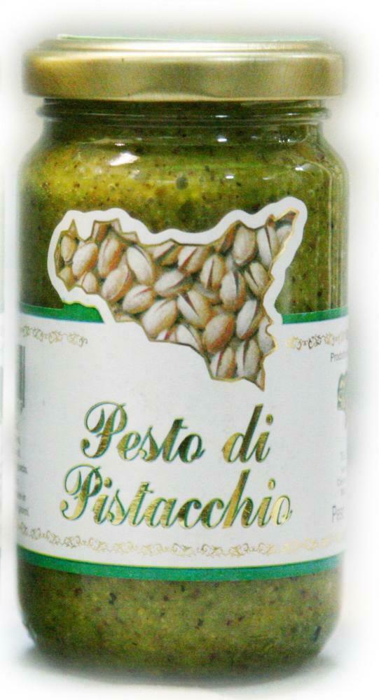Pesto di pistacchio 190 X 8 PEZZI g - SICILIA PERFETTA  -  CATANIA GR.1520