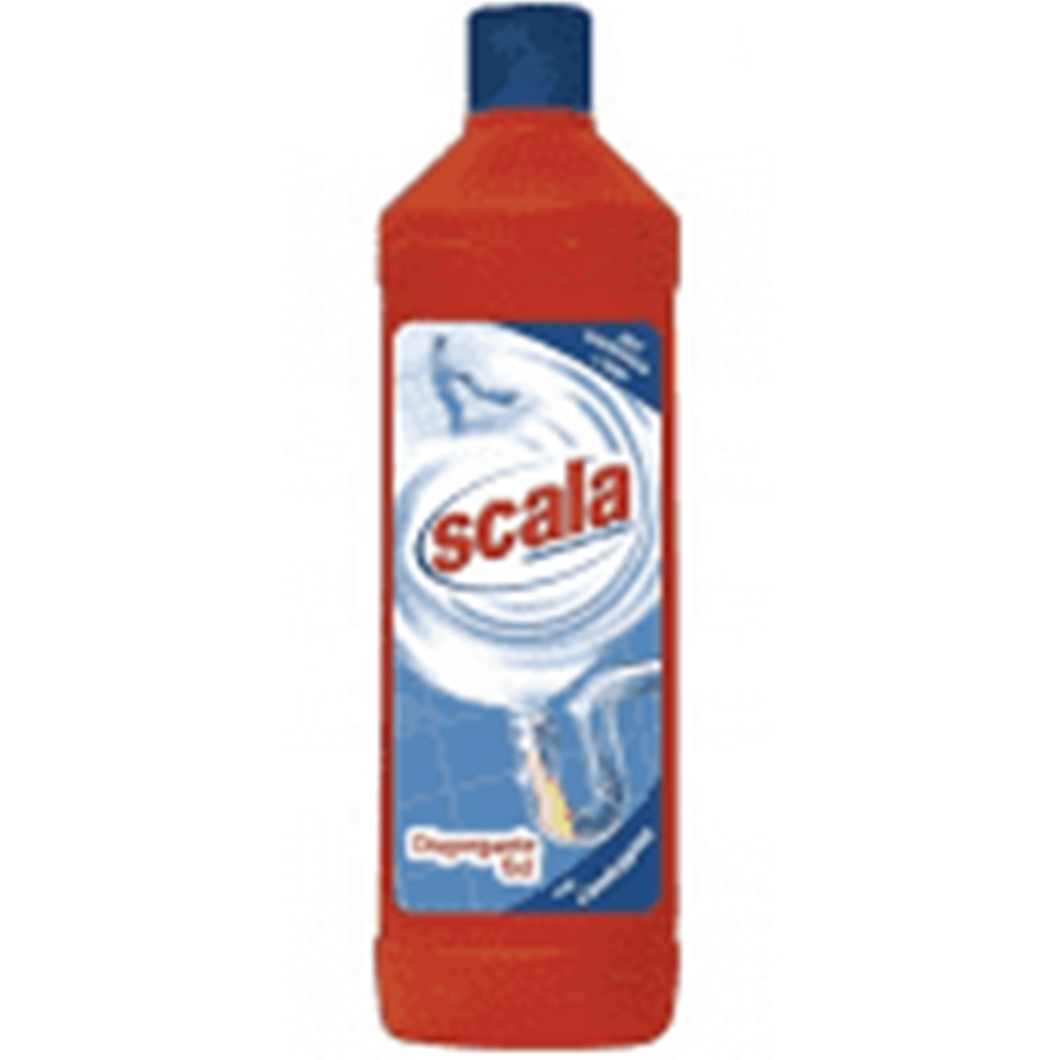 2 BOTTIGLIE DETERSIVO SCALA DISGORGANTE GEL STURA SCARICHI CON CANDEGGINA LT.1X2