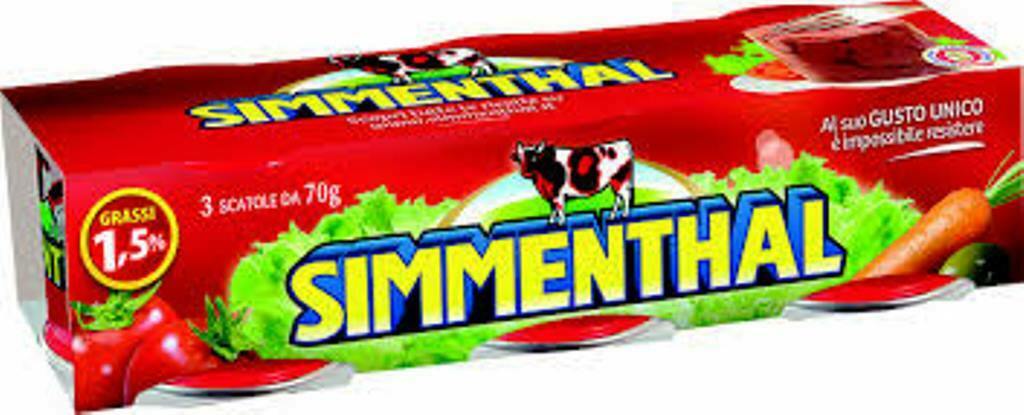 CARNE IN SCATOLA SIMMENTHAL 2 CONF. 70 GRAMMI X 3 PIATTO PRONTO (6 SCATOLETTE)