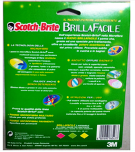 Carica l&#39;immagine nel visualizzatore di Gallery, Panno Brillafacile Microfibra Scotch Brite cm. 36x36  x 4 CONFEZIONI
