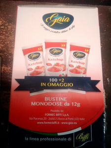 102 BUSTINE DI KETCHUP IN MONODOSE DA 12 GR MONO PORZ.GAIA SALSA SENZA GLUTINE