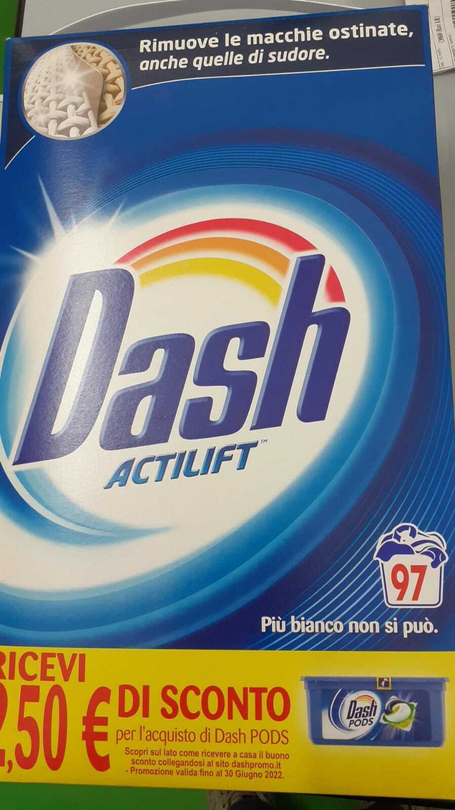 DASH FUSTONE ACTILIF 97 MISURINI CON NUOVA TECNOLOGIA SBIANCANTE