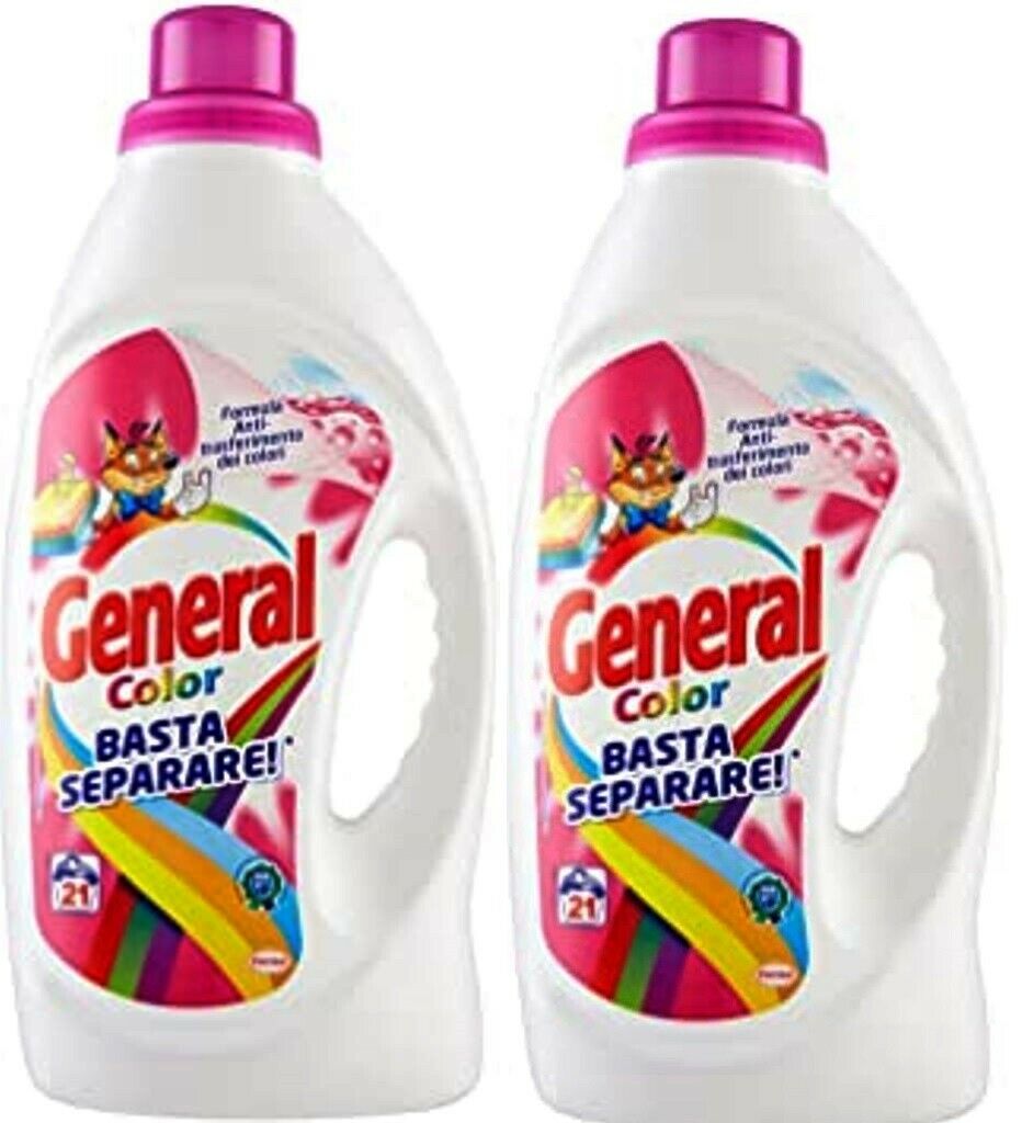 GENERAL LIQUIDO 21 LAVAGGI COLOR x 2 pezzi