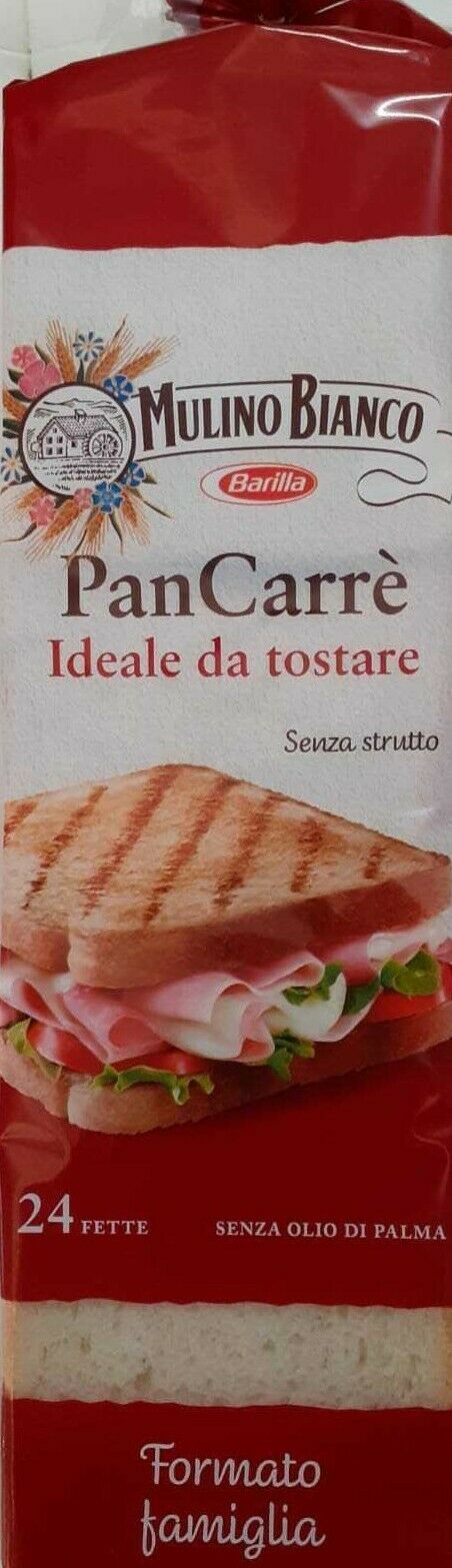 Mulino Bianco Pan Carrè Senza Strutto Ideale da Tostare - 24 Fette 2 2 PACCHI 48