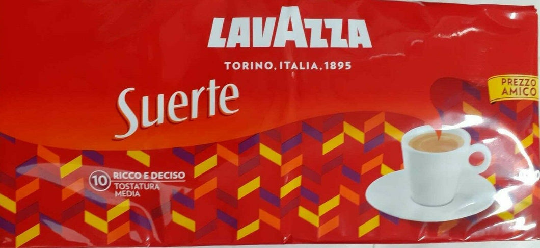 Lavazza Caffè Macinato Suerte - 2 +500GR Confezioni da 250X 4 PZ TOT. gr [2,5Kg]
