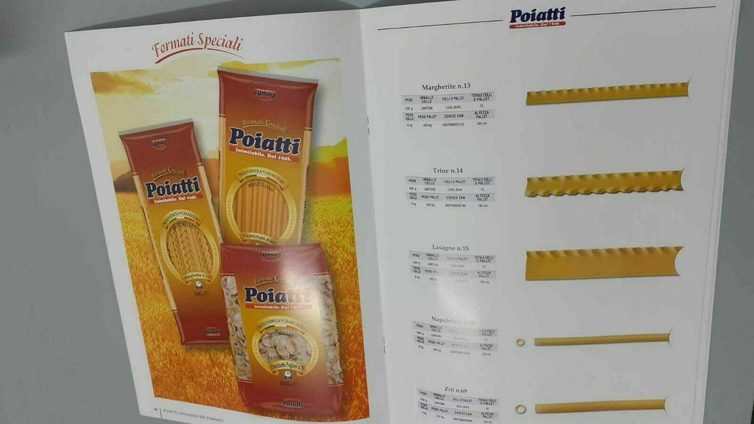 PASTA POIATTI FORMATI SPECIALI GR.500 X 12 PZ.- 17 FORMATI.N13-N14-N15-N69-N72+