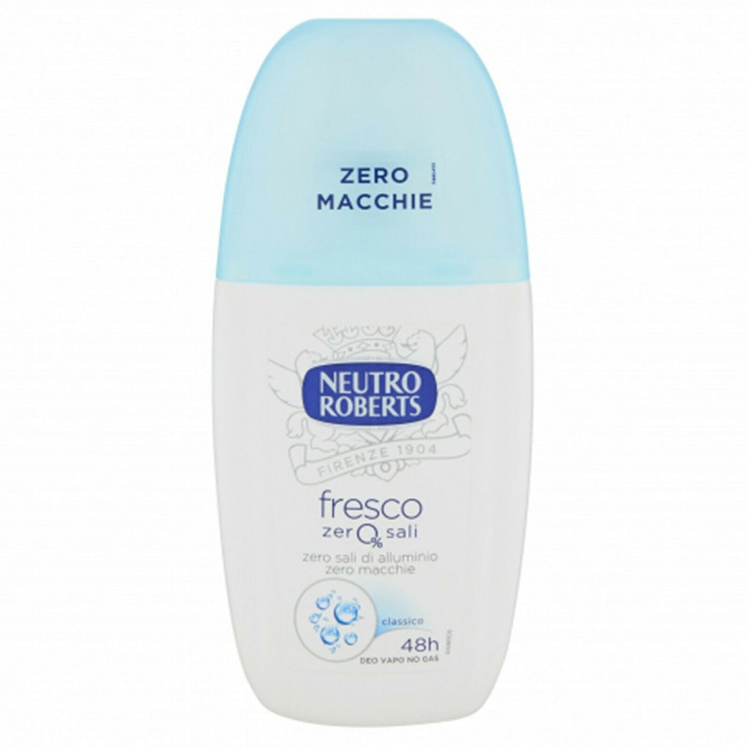 6XNeutro ROBERTSFRESCO BLU DEO VAPO NOGAS48h NOALCOOL100%ZERO SALI 6x75TOTML450