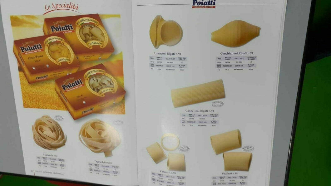 PASTA POIATTILE SPECIALITA' GR. 250 X 12 PZ.- 7FORMATI.N87-N88-N92-N93-N94-98-99