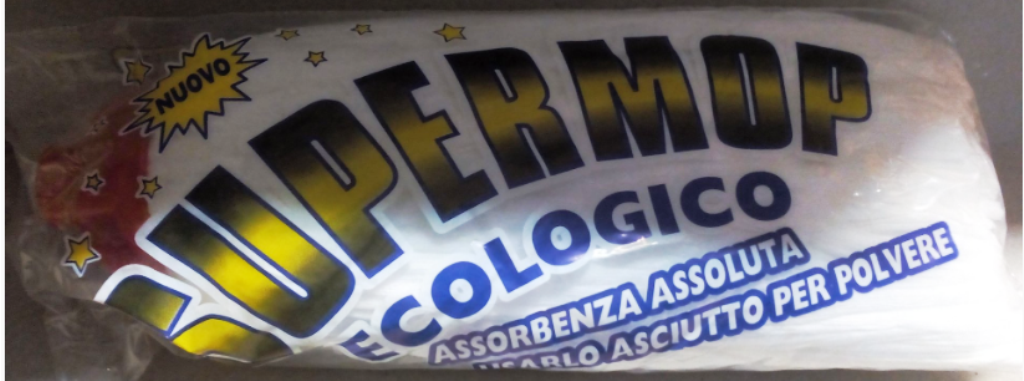 Mop mocio supermop ecologico x 6 pezzi