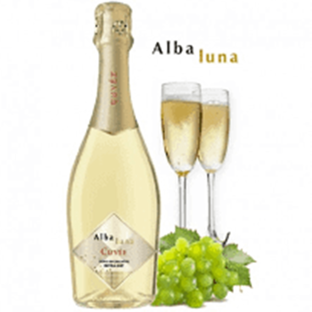 6 bottiglie vino spumante extra dry maschio dei cavalieri alba luna cuvèe 75cl