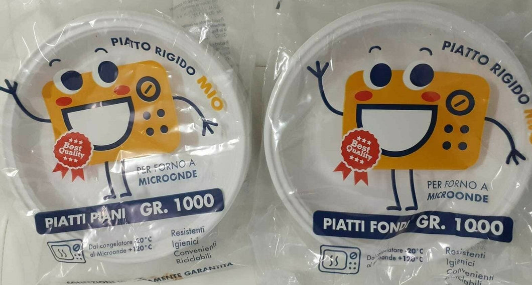 200 PIATTi FORNO MICROONDE UNIVERSALE DIAM MM 245 ANCHE   USA E GETTA 4X50PZ