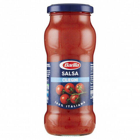 Barilla SALSA PRONTA CILIEGINO Gr 300 X3 BOTTIGLIE condimento pasta salsa pronta