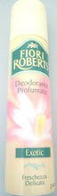 Carica l&#39;immagine nel visualizzatore di Gallery, Deodorante Donna Fiori Roberts Exotic ml 100 x 6 pezzi RISPETTA LA PELLE PROFUMA
