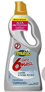 Set 3 EMULSIO 3 BOTT. Cera 6 Mesi Ml 750 Metalizz.Detersivi E Pulizia Della Casa