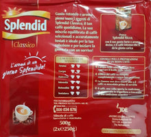 Carica l&#39;immagine nel visualizzatore di Gallery, Splendid Miscela Di Caffè Macinato, Gusto Classico -4 Pezzi DA GR. 250X2 TOT.2KG
