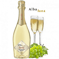 Carica l&#39;immagine nel visualizzatore di Gallery, 6 bottiglie vino spumante extra dry maschio dei cavalieri alba luna cuvèe 75cl
