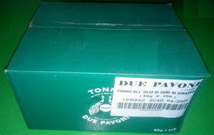 TONNO DUE PAVONI COALMA VERDE GRAMMI 80 X 100 PEZZI ALL'OLIO DI GIRASOLE