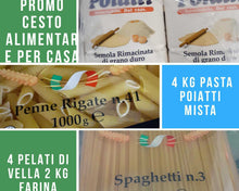 Carica l&#39;immagine nel visualizzatore di Gallery, PROMO SPESA ALIMENTARI 4 KG PASTA POIATTI MISTI 4 PELATI DORIA 2 KG FAR.POIATT

