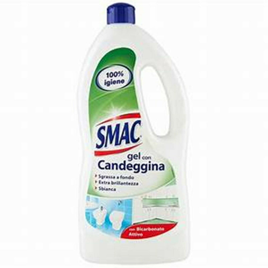 SMAC GEL CON CANDEGGINA ML 850 X 12 BOTT. IGIENIZZANTE SBIANCA AL 1° UTILIZZO