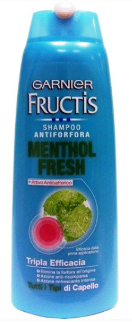 Shampoo Garnier Fructis menthol fresh ml. 250 x 4BT CAPELLI NORMALI ANTIPRURITO