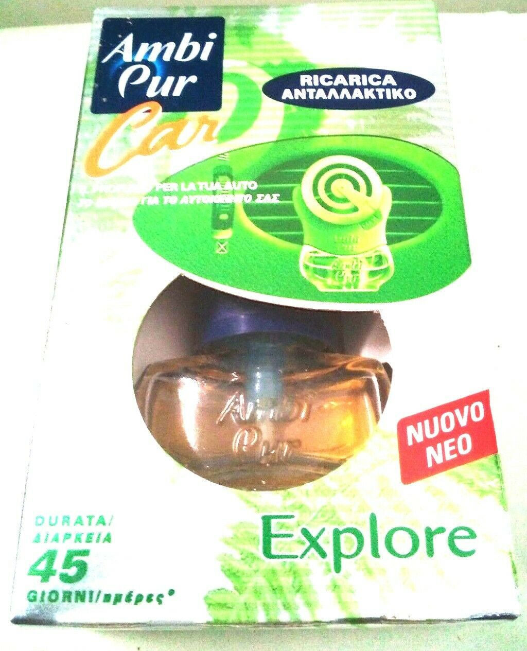 Deodorante Ambi Pur Car Explore ricarica 8 ml. x 6 pezzi